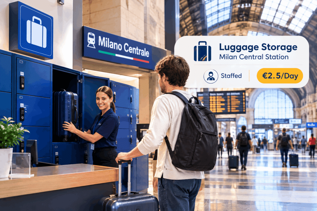 Luggage Storage at Milan Central Station